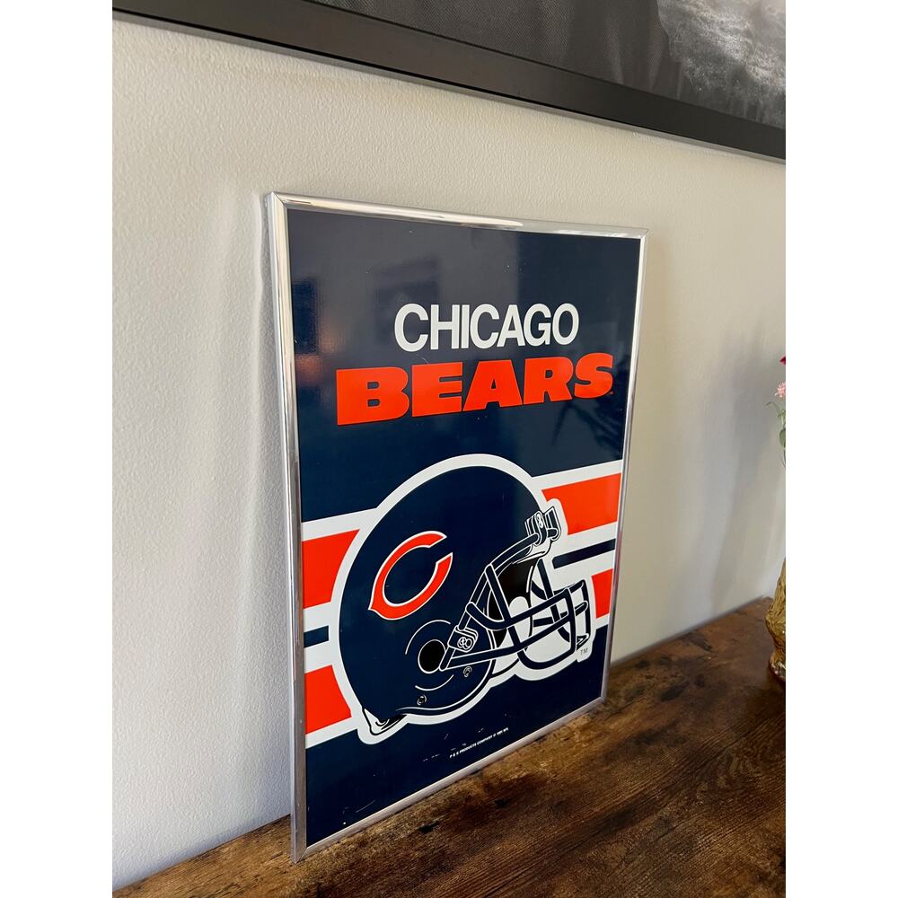 Rare Vintage Chicago Bears 1991 Metal Wall Art 19x14" - Picture 3 of 8
